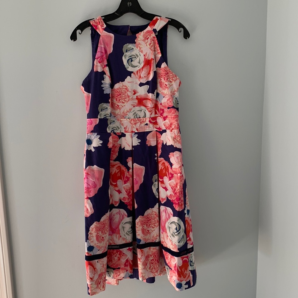 Floral Fit and Flare Dress size 8